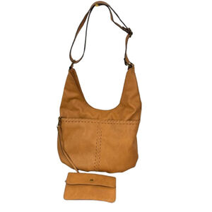 Hobo Crossbody Shoulder Bag Womens Brown Casual Festival Whipstich Boho Pouch